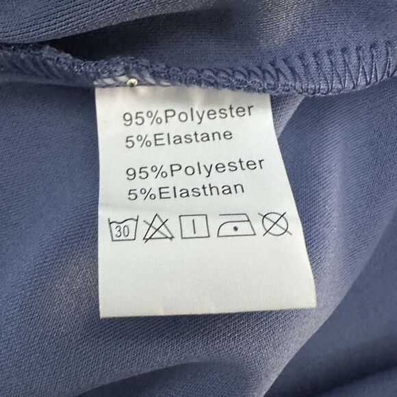 Grace Karin Women’s Ruched Sleeveless Sheath Dress L Blue Stretch Elegant New - Picture 8 of 11